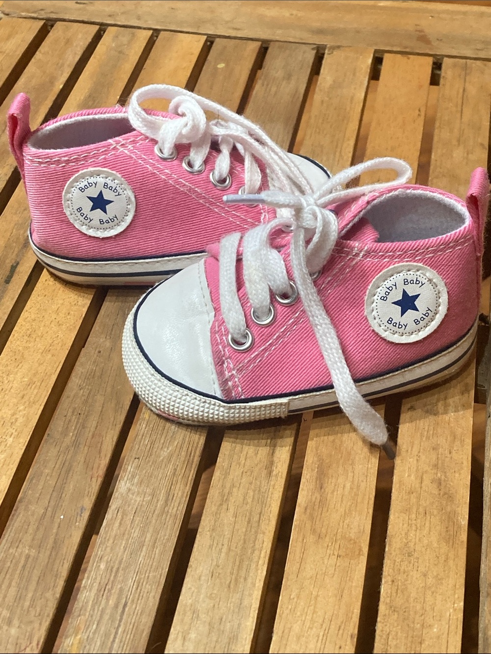 Converse All Star Pink Baby Shoes Size 1